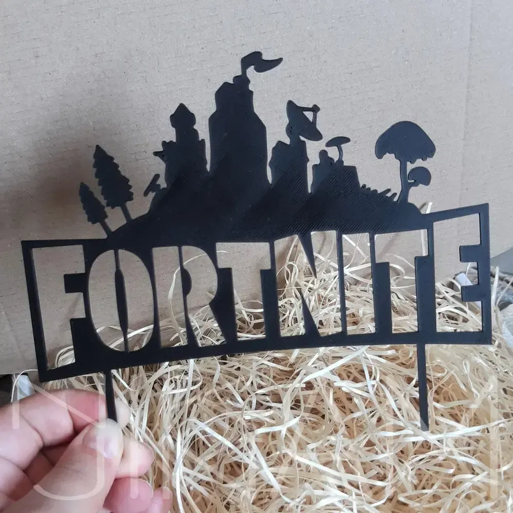Dortový zápich Fortnite krajina